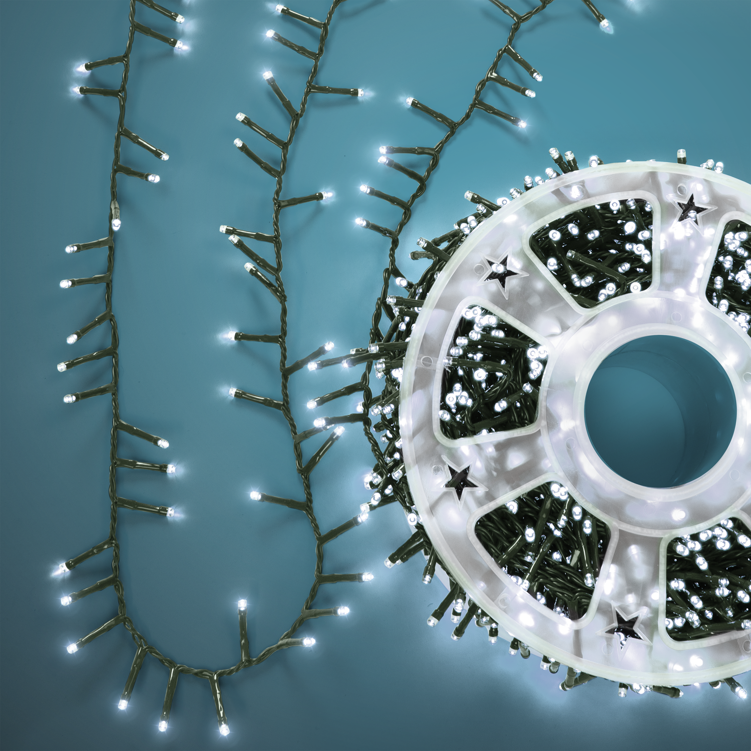 DICTROLUX - Catena Luminosa 2000 LED Bianco Freddo 40 metri